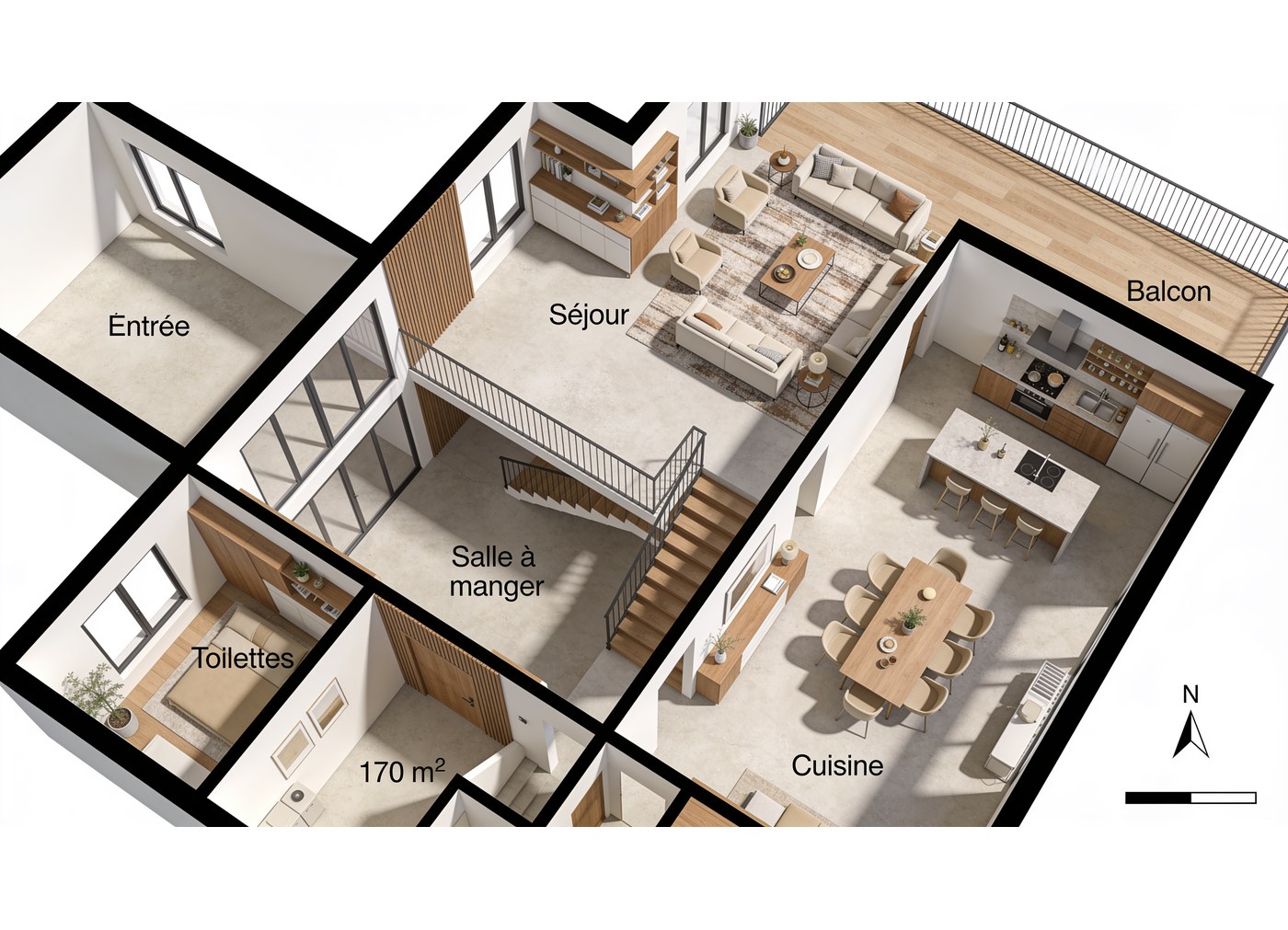 Loft contemporain