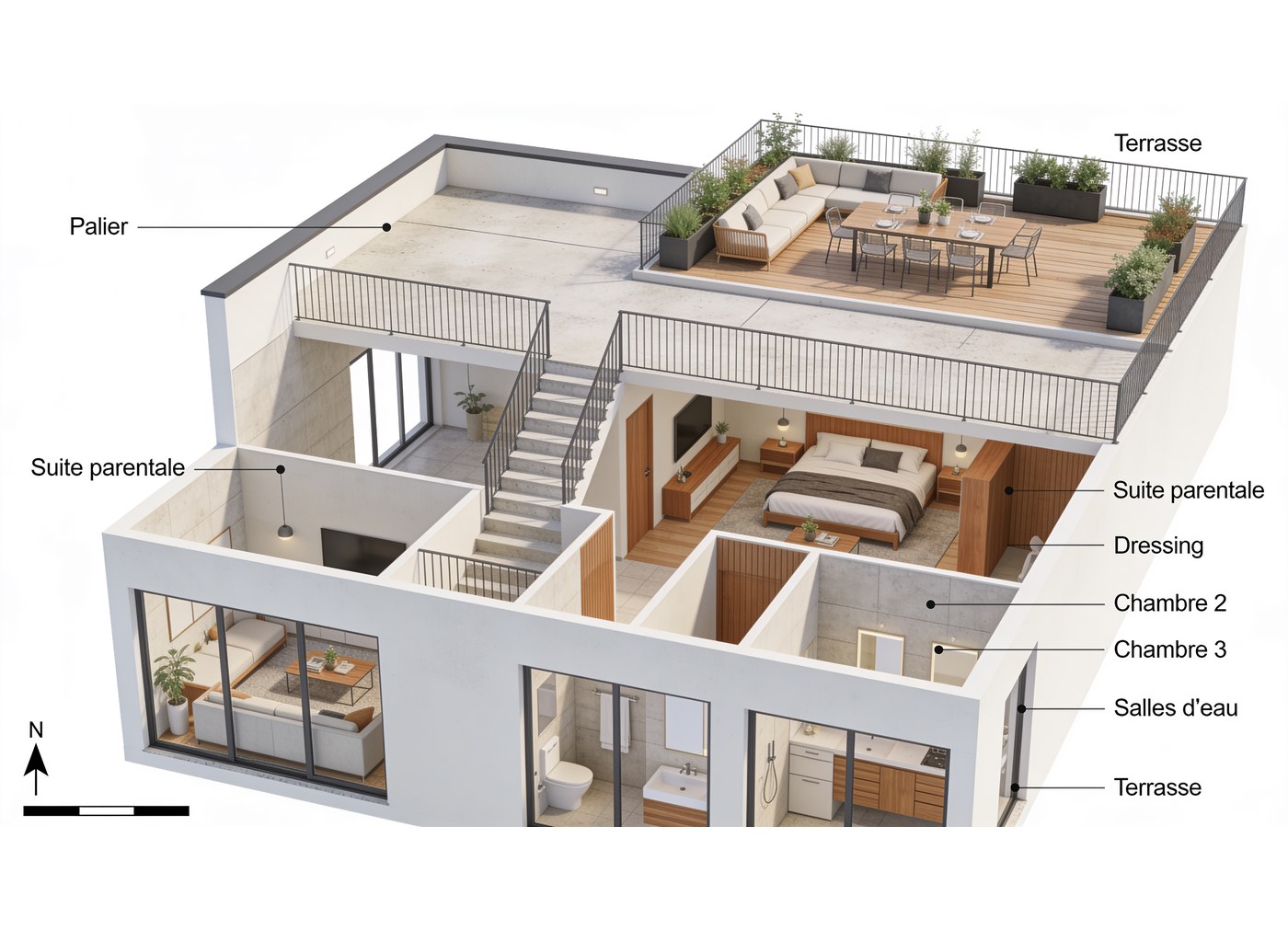 Loft contemporain
