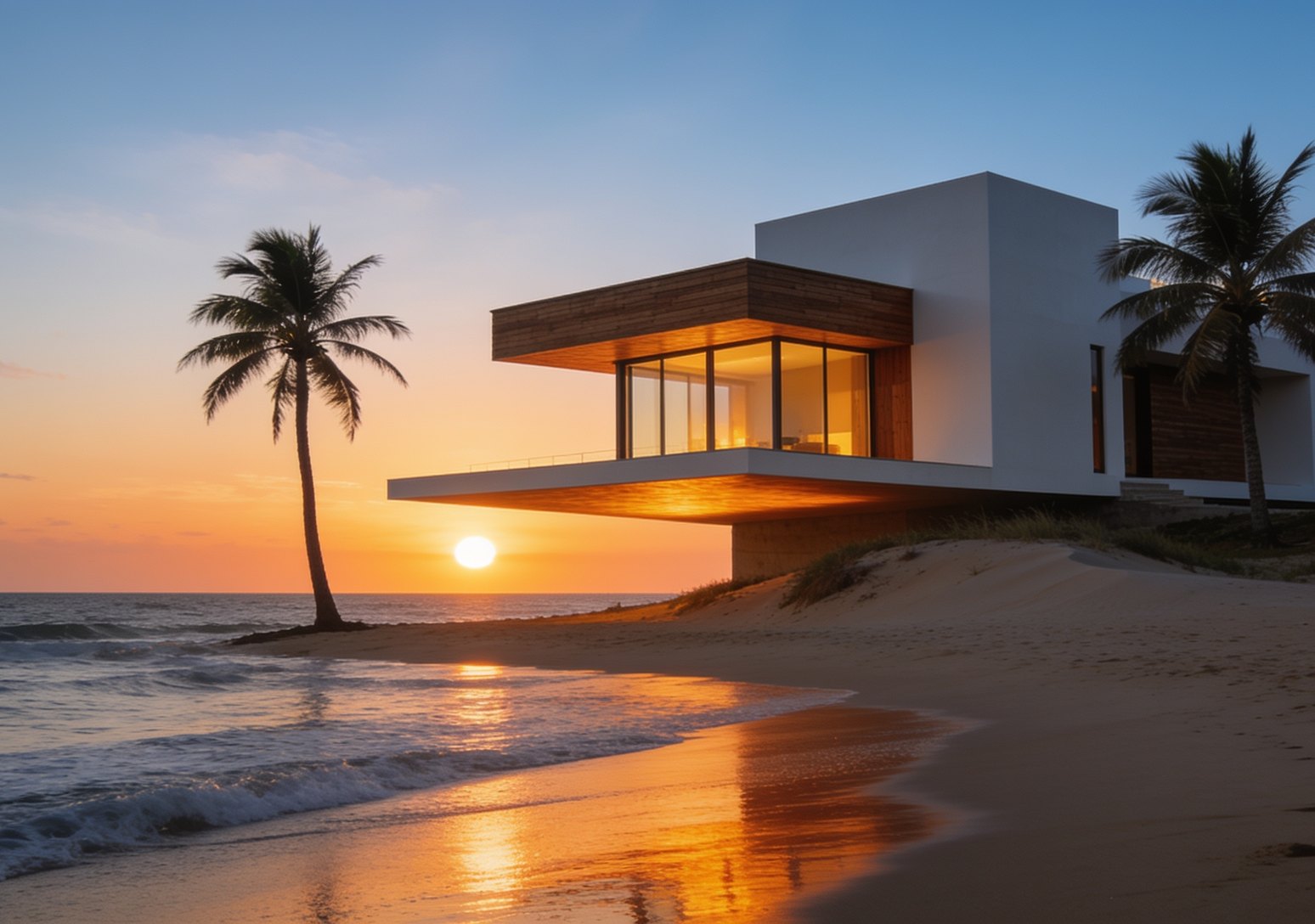 Maison de plage moderne
