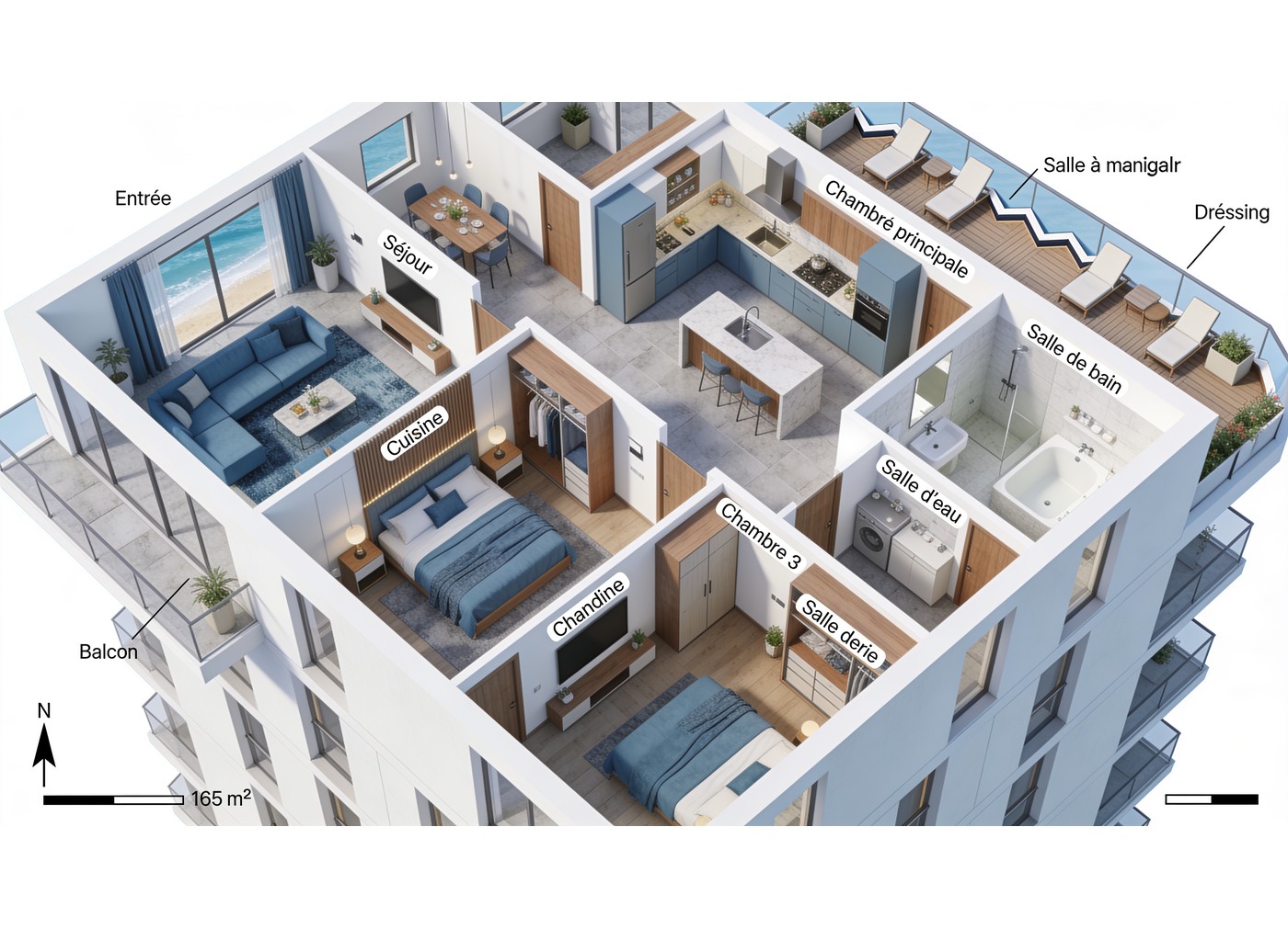 Appartement vue mer